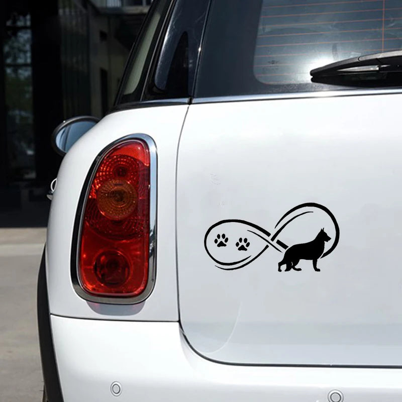 German Shepherd Infinity Car Sticker