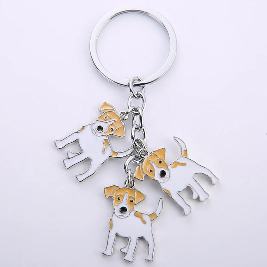 Jack Russell Pendant Keychain