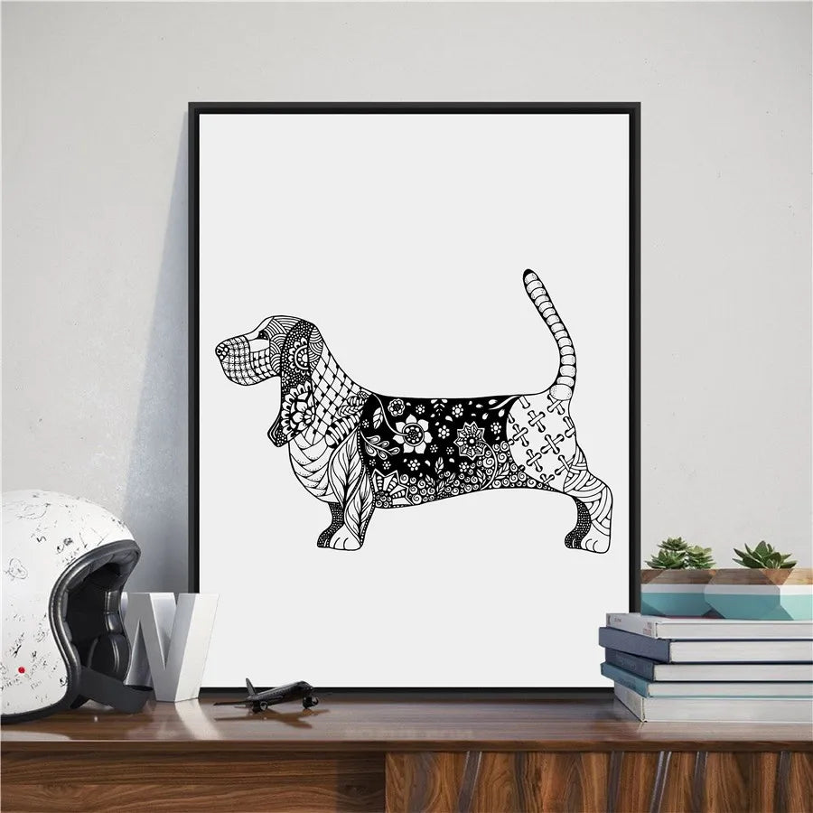 Basset Hound Wall Art