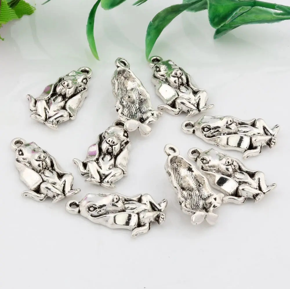 Basset Hound Alloy Jewelry Pendant