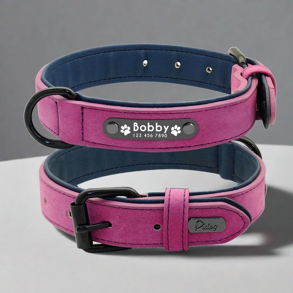 Personalized Leather Dog Collars