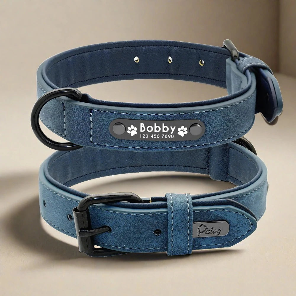 Personalized Leather Dog Collars