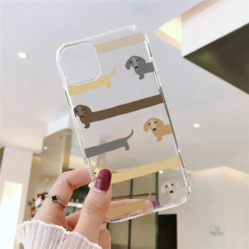 Dachshund Transparent iPhone Case