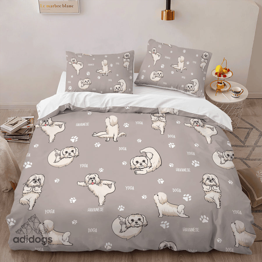 Havanese Yoga Bedding Set