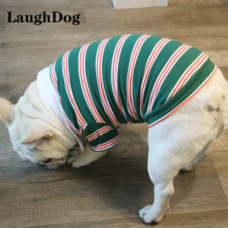 Frenchie Stripe Polo T-shirt