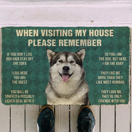 Husky's House Rules Doormat