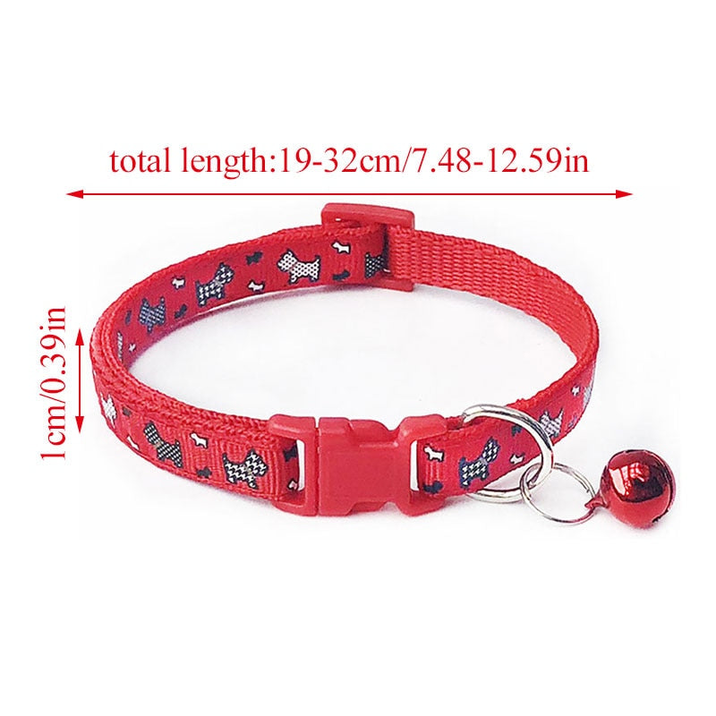 Cute Small Dog Bell Collar