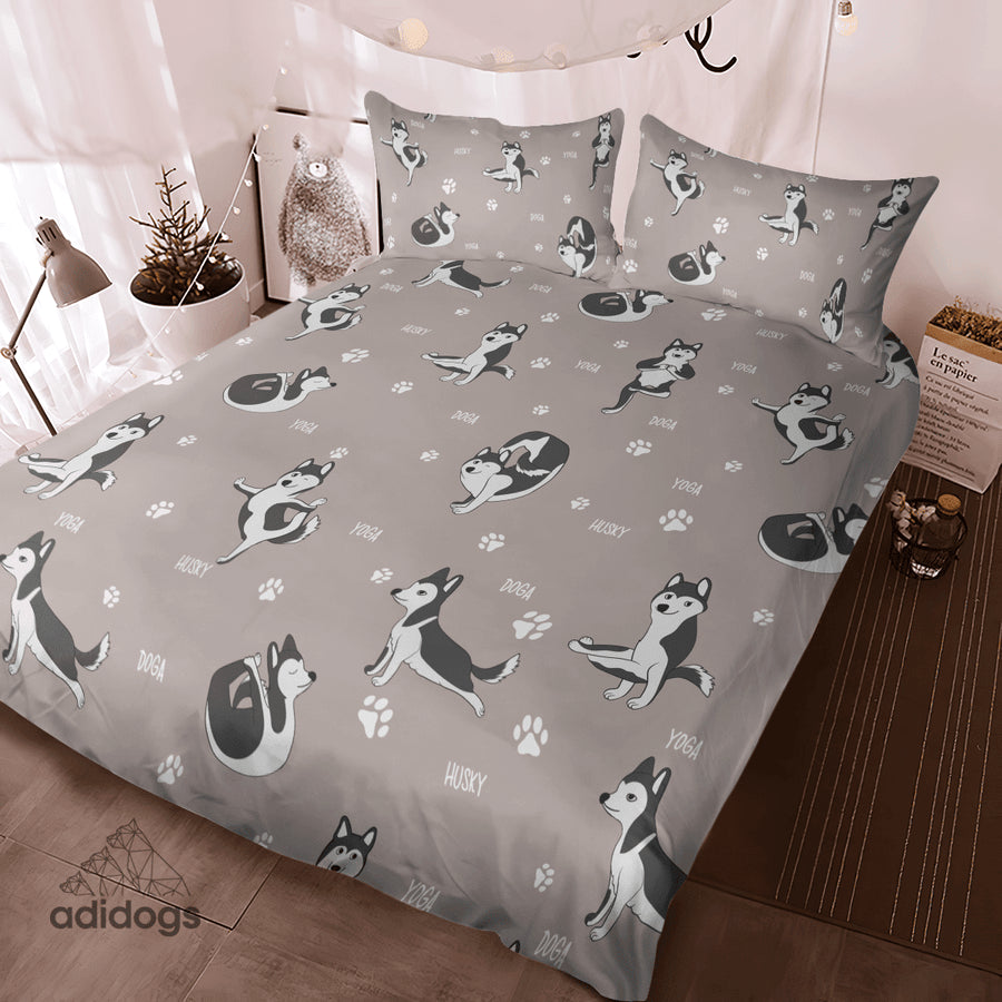 Husky Yoga Bedding Set