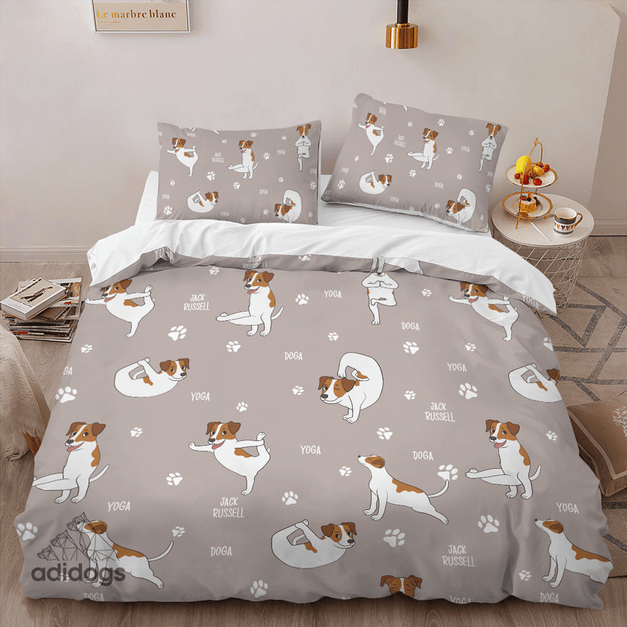 Jack Russell Yoga Bedding Set