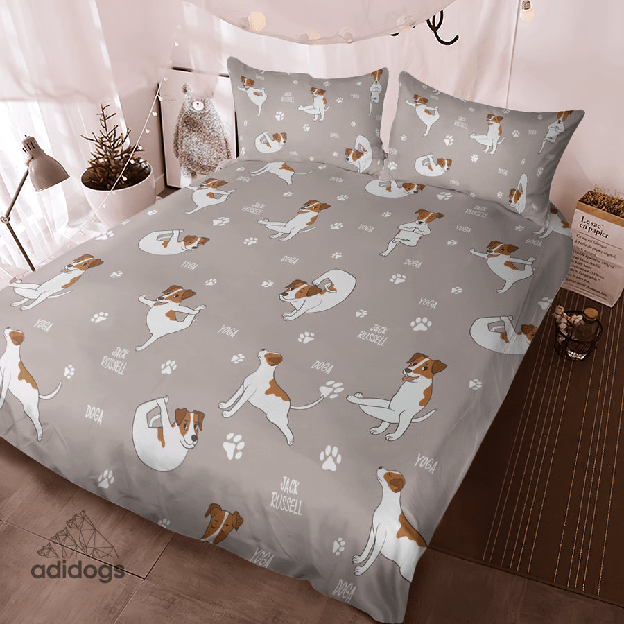 Jack Russell Yoga Bedding Set