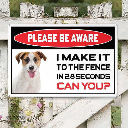 Please Be Aware of Jack Russell Sign