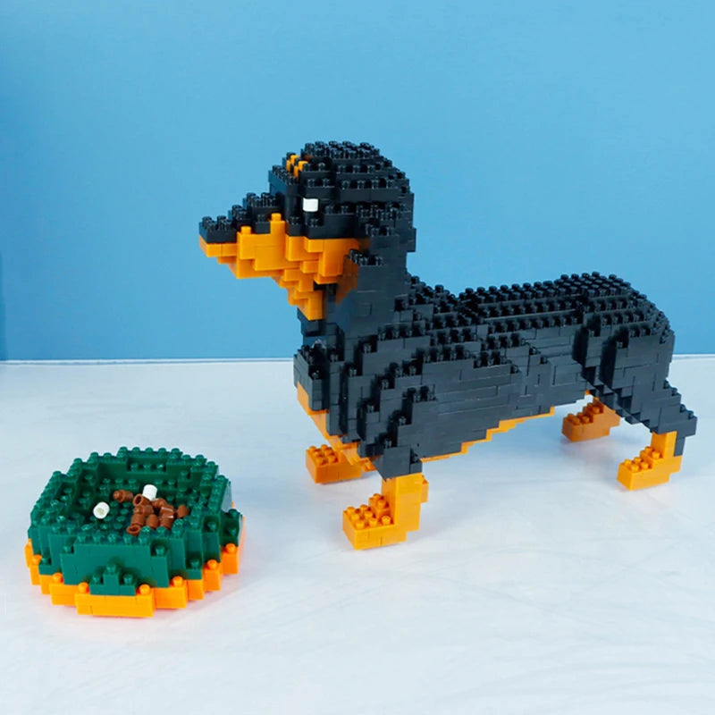 DIY Dachshund Building Blocks Toy