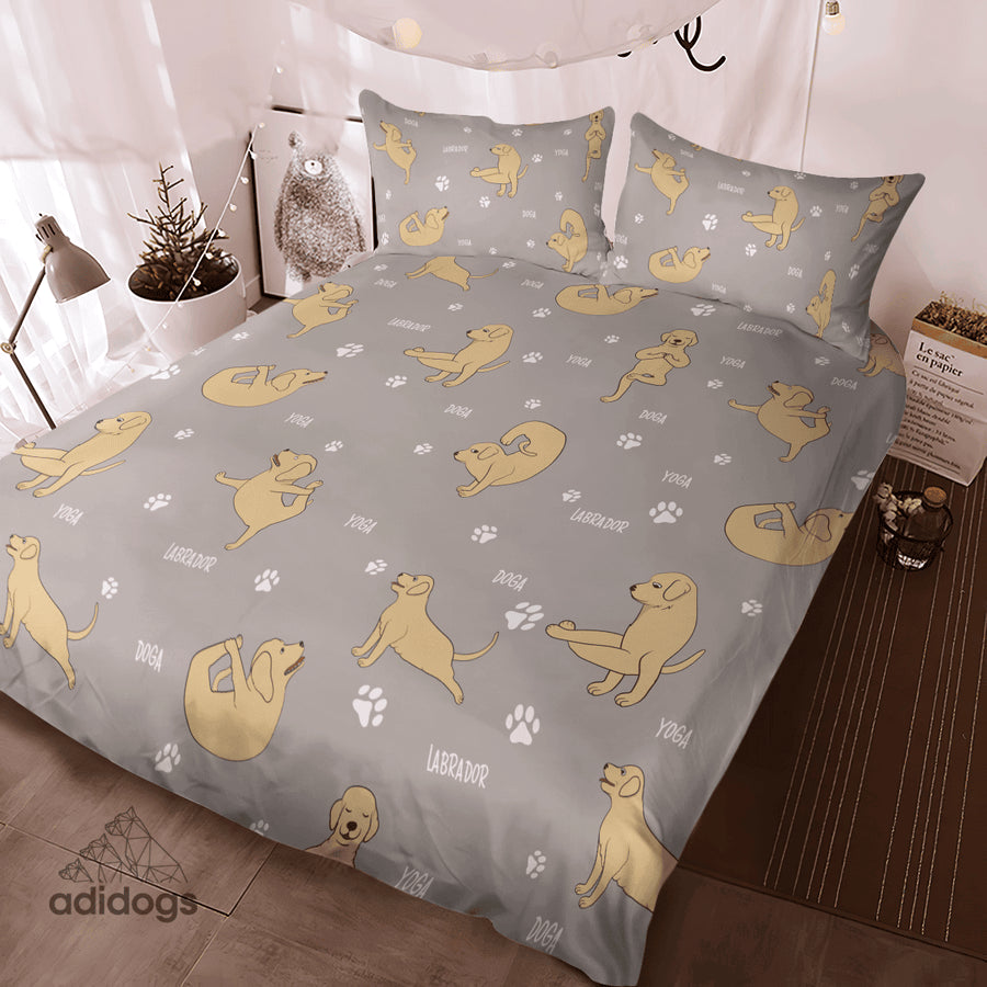 Labrador Yoga Bedding Set