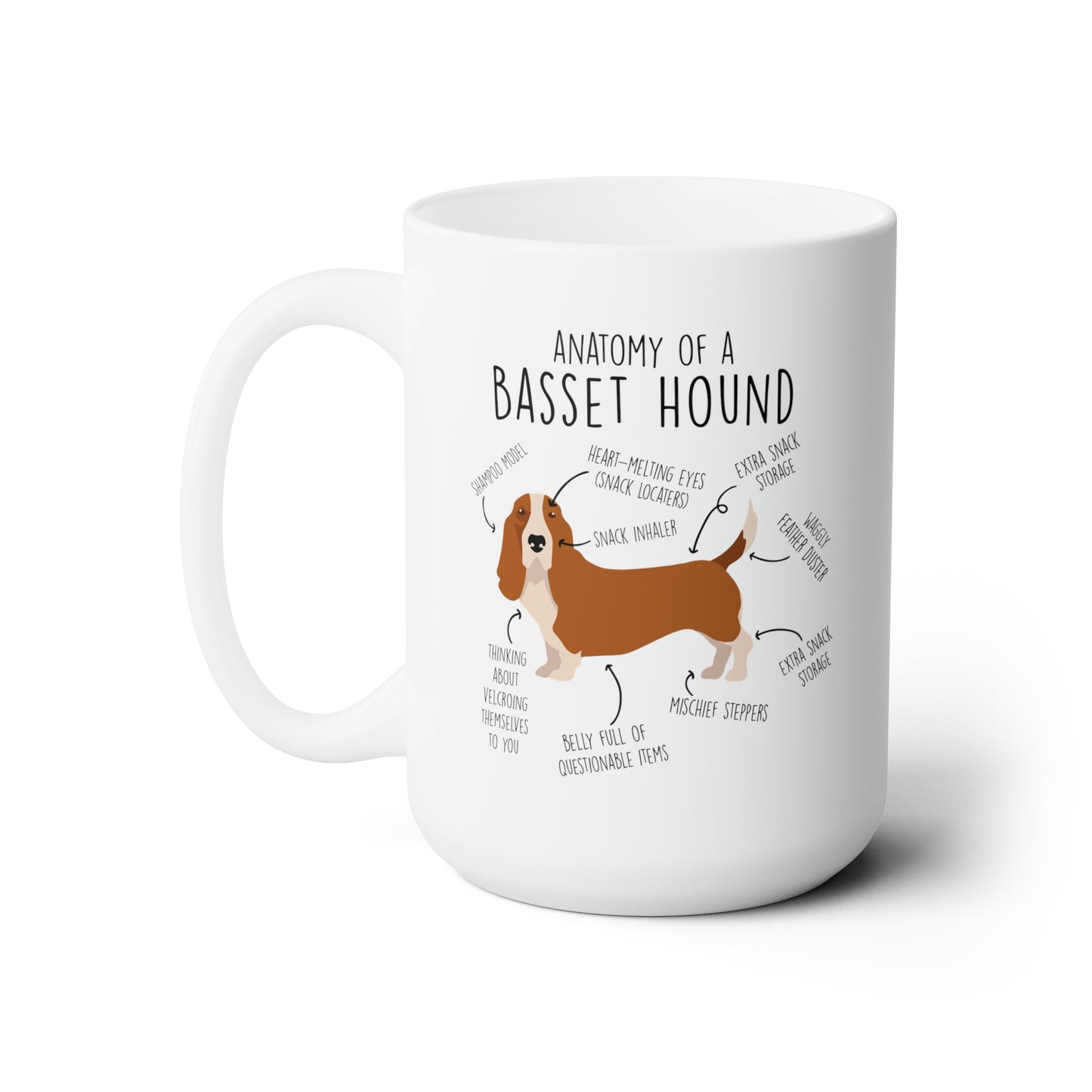 Anatomy Of A Basset Hound Shirts & Gifts