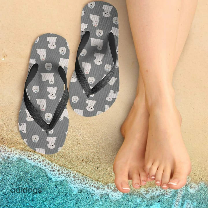 Maltese Lovers Flip Flops