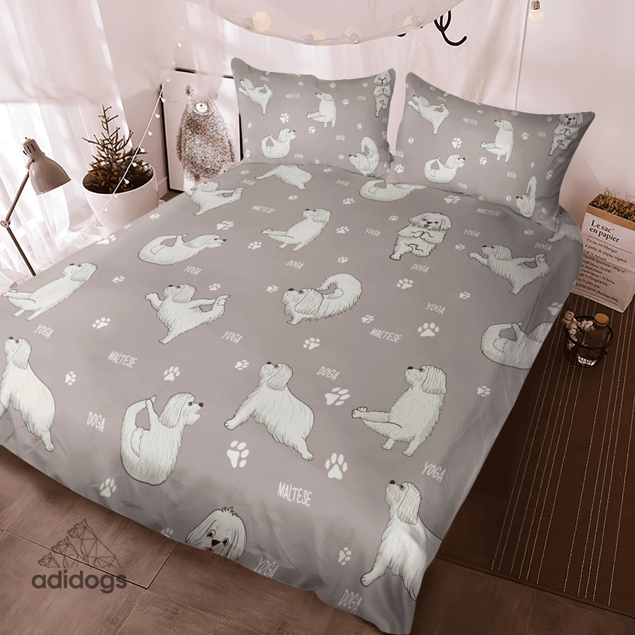 Maltese Yoga Bedding Set