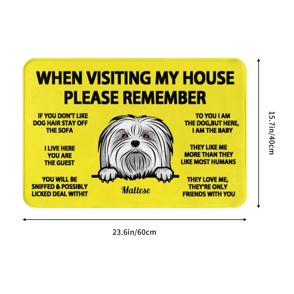 Maltese Home Rules Doormat