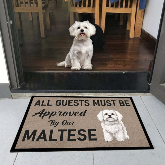 Approved By Maltese Doormat