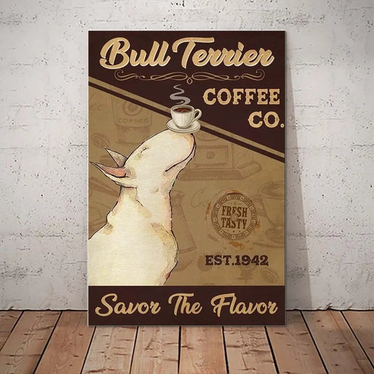 Bull Terrier Coffee Co. Metal Poster