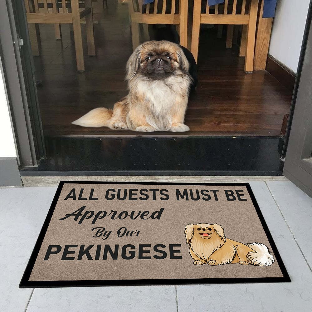 Approved By Pekingese Doormat