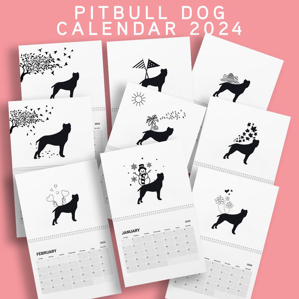 Pitbull Calendar 2024 Adidogs