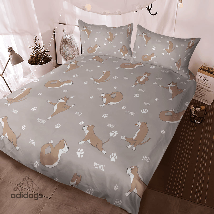 Pitbull Yoga Bedding Set