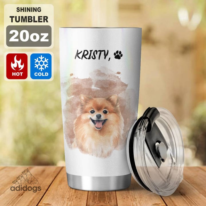 Pomeranian Dear Mommy Tumbler