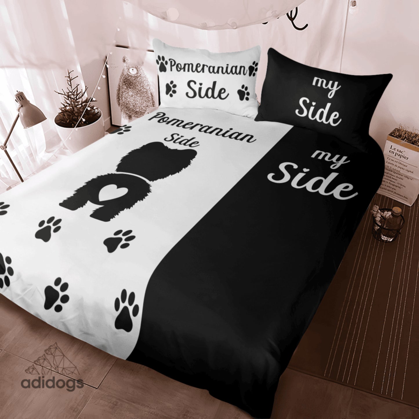 Pomeranian Side Bedding Set