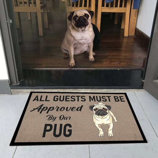 Approved By Pug Doormat