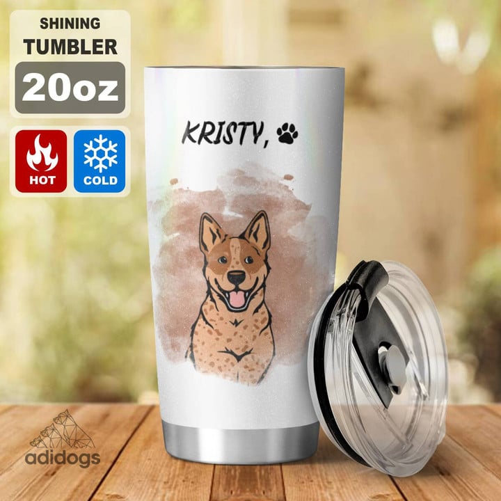 Red Heeler Dear Mommy Tumbler