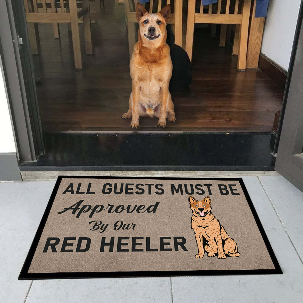 Approved By Red Heeler Doormat