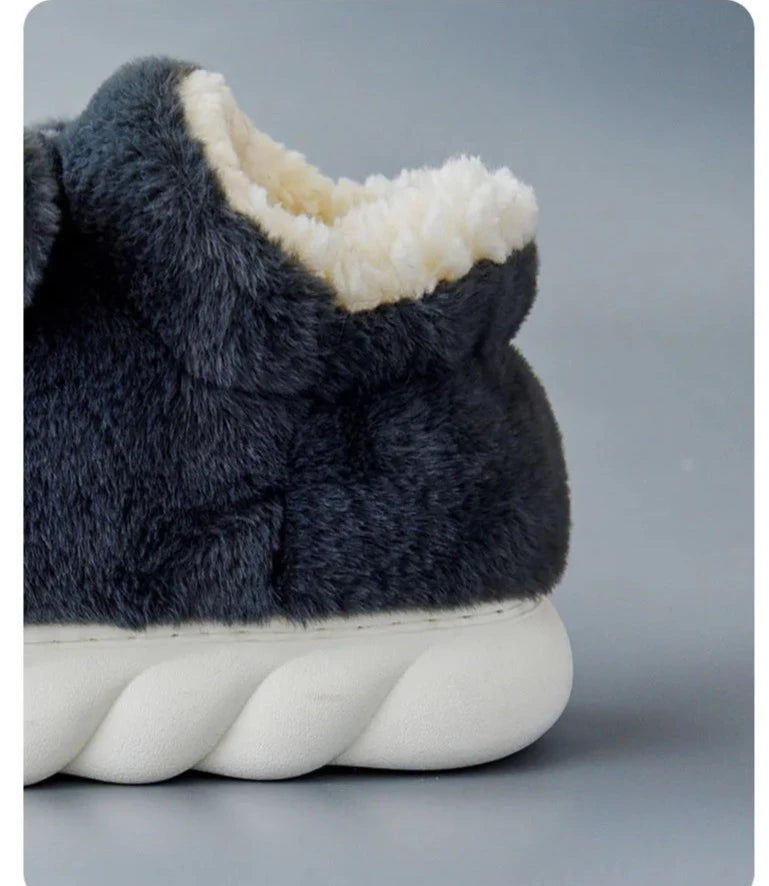 Husky Fur Home Slippers