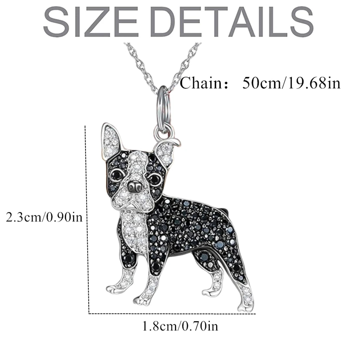 Exquisite Boston Terrier Pendant Necklace