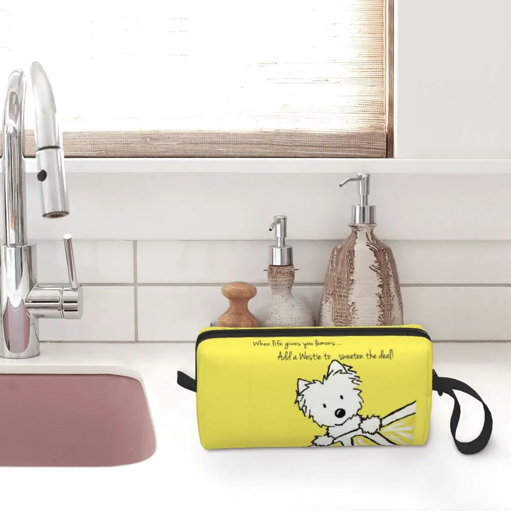 Westie Lovers Makeup Bag