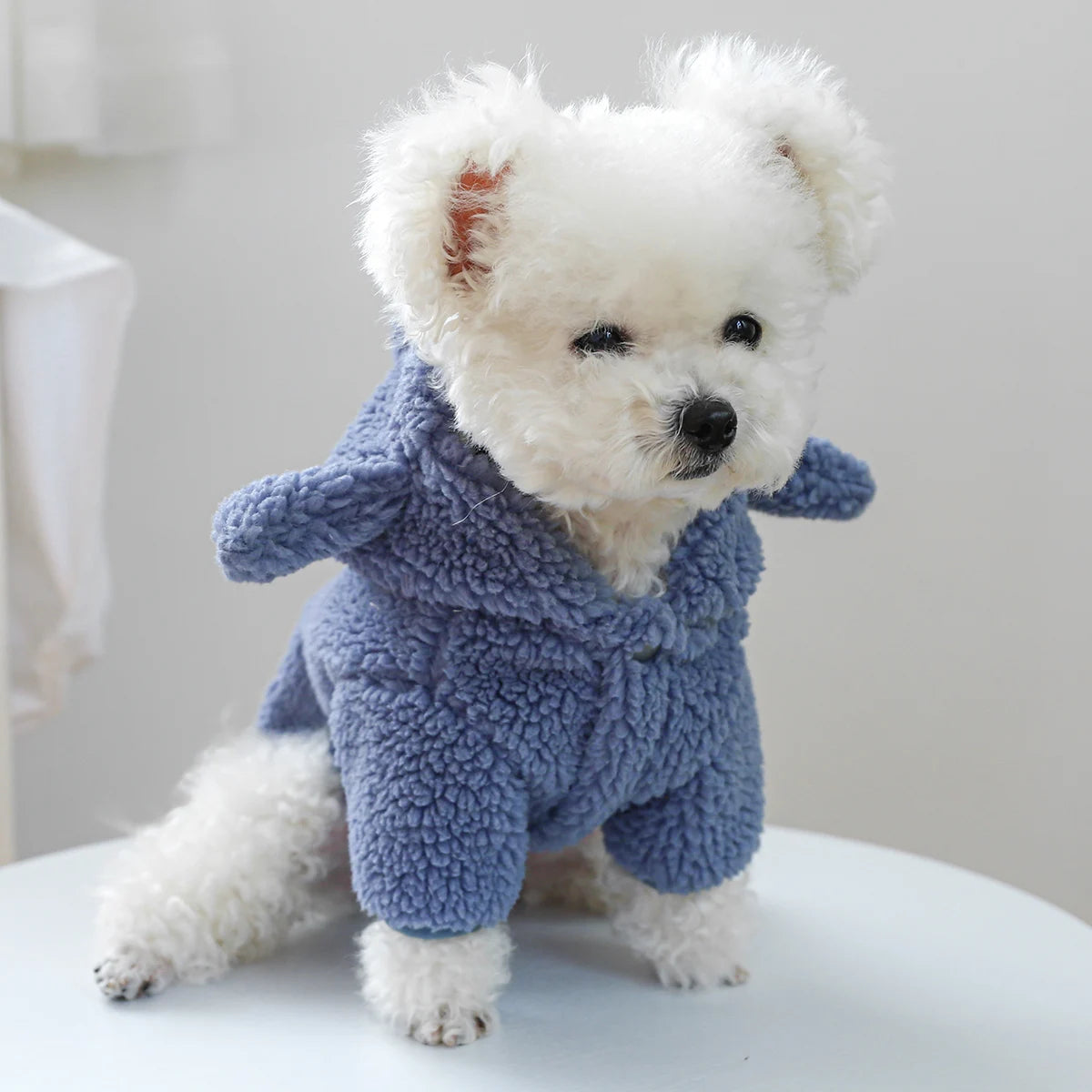 Bichon Frise Winter Cosplay Hoodie