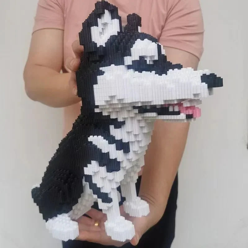 3D Husky Building Blocks Toy