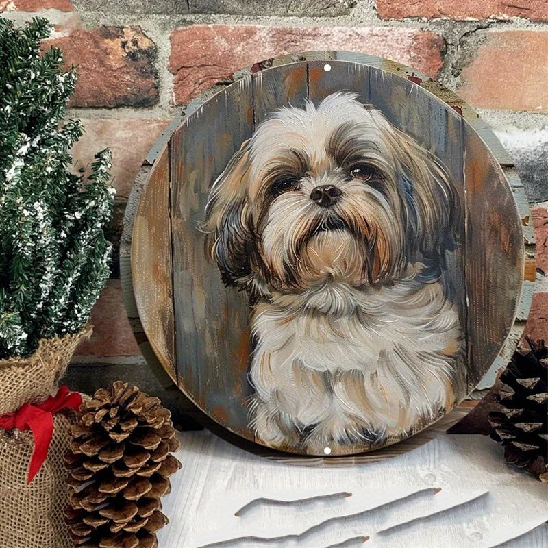 Shih Tzu Vintage Wall Sign