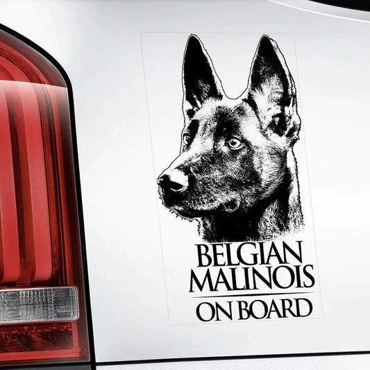 Malinois Clear Decal Car Sticker