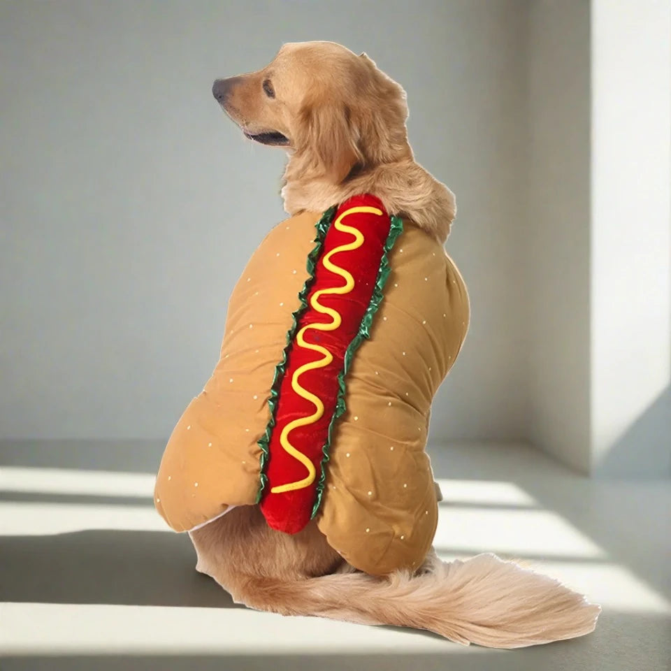 Funny Pet Hot Dog Costume