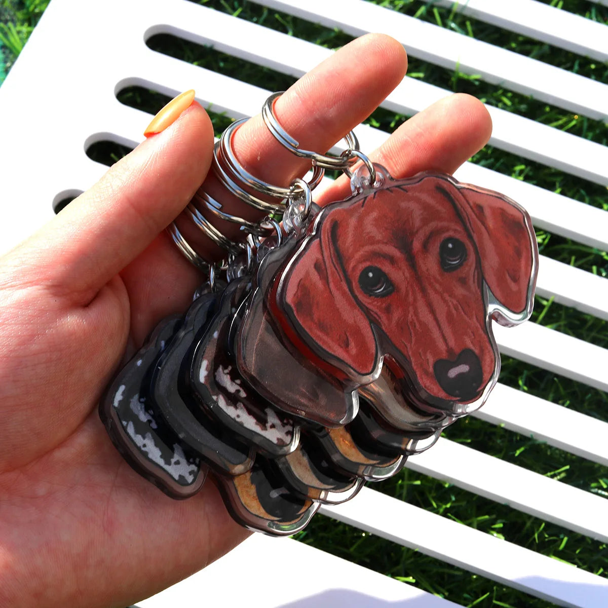 Dachshund  Cute Acrylic Keychain