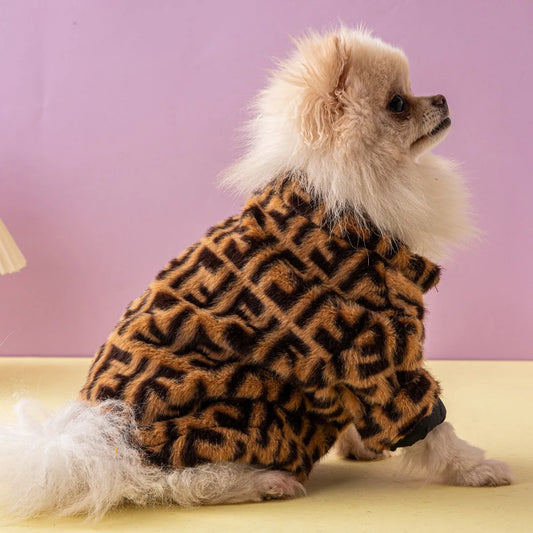 Pomeranian Designer Winter Teddy Coat