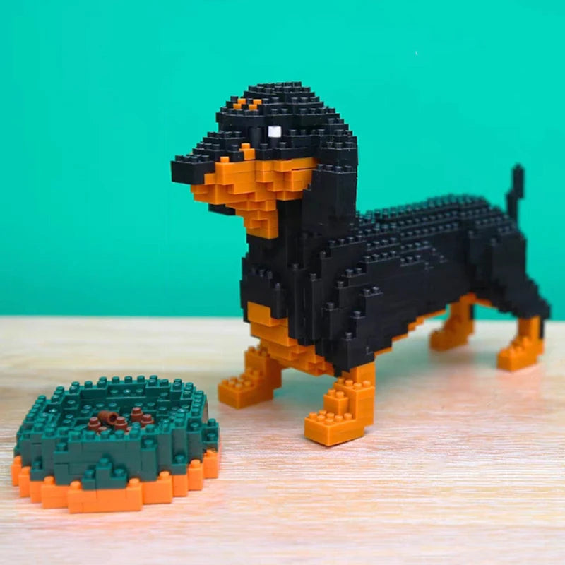 DIY Dachshund Building Blocks Toy