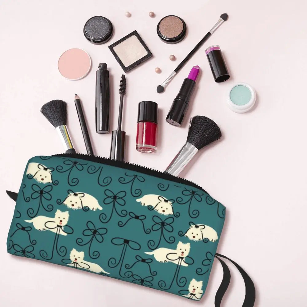 Westie Lovers Makeup Bag