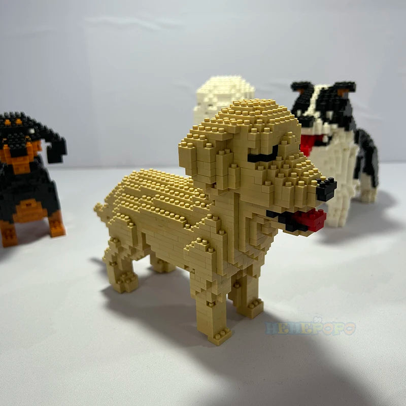 DIY Golden Retriever Blocks Toy