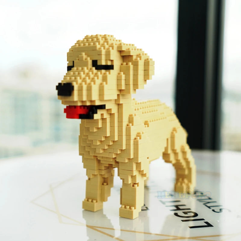 DIY Golden Retriever Blocks Toy