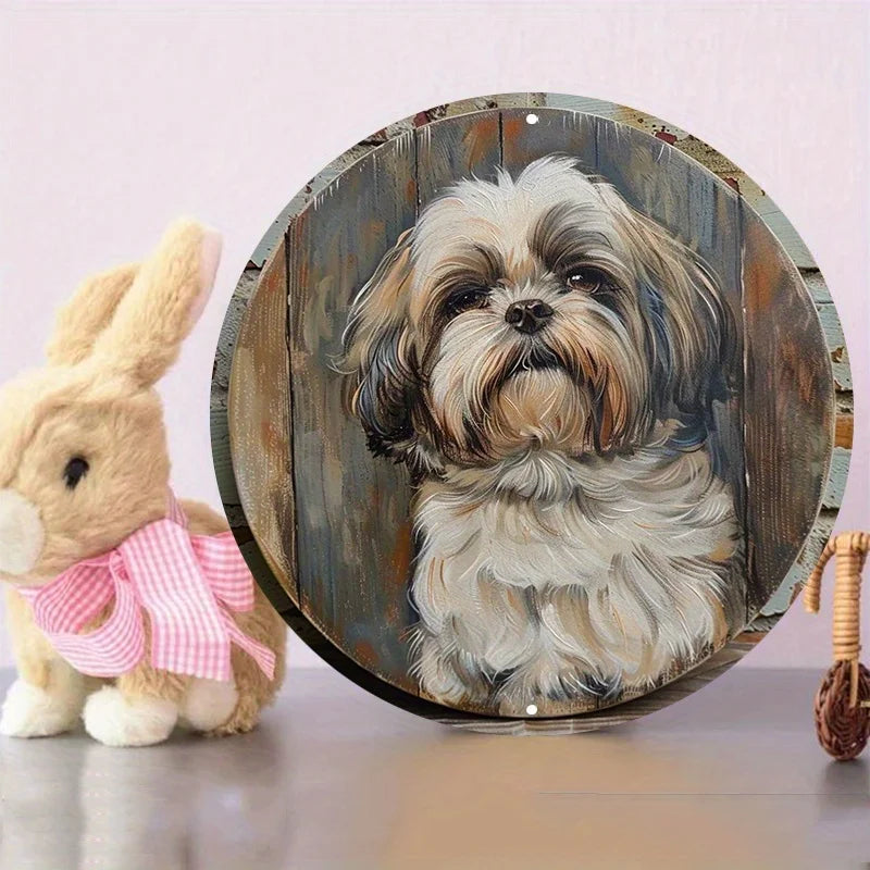 Shih Tzu Vintage Wall Sign