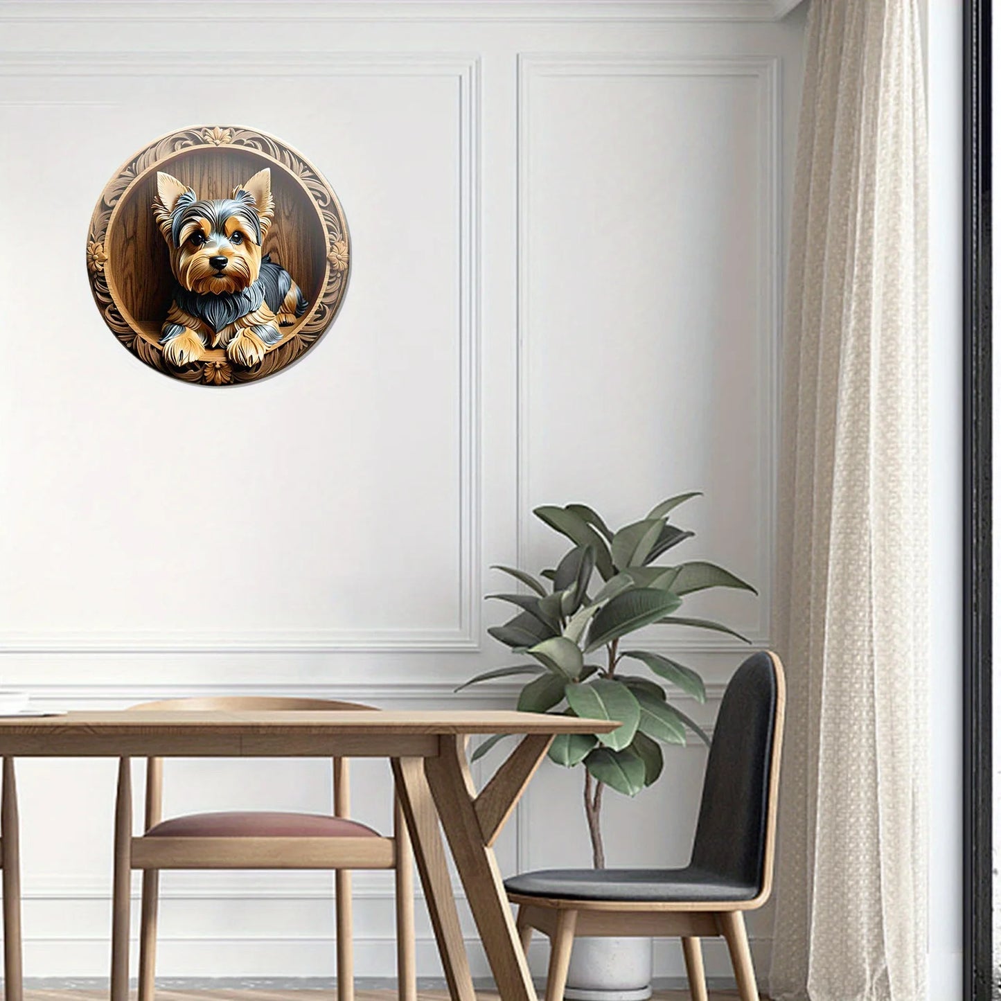 Yorkie Metal Home Decor