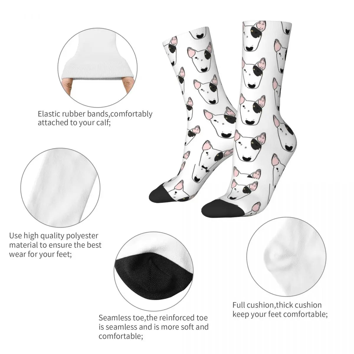 Bull Terrier Breathable Socks