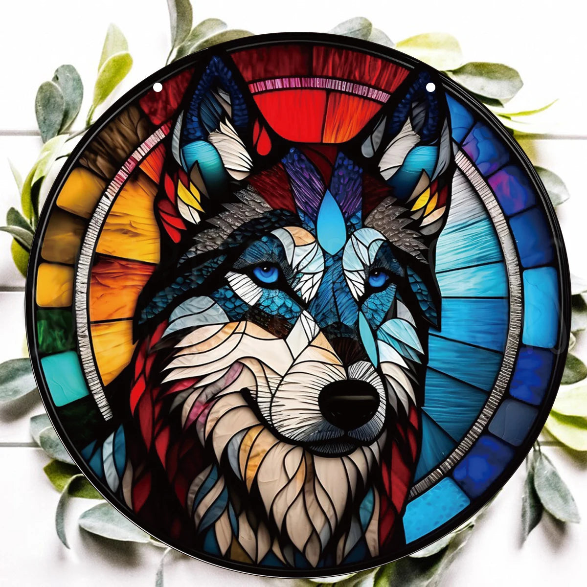 Husky Round Acrylic Wall Art