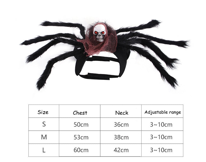 Dogs Halloween Spider Costume